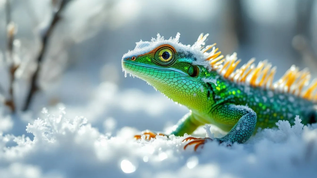 Überlebenskünstler bei Kälte: Das faszinierende Phänomen der erstarrten Reptilien bei Frost