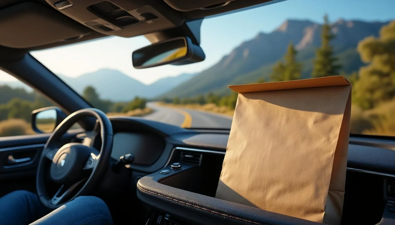 Weder Navi noch Handy: Warum Sie auf Roadtrips immer eine Papiertüte im Handschuhfach brauchen