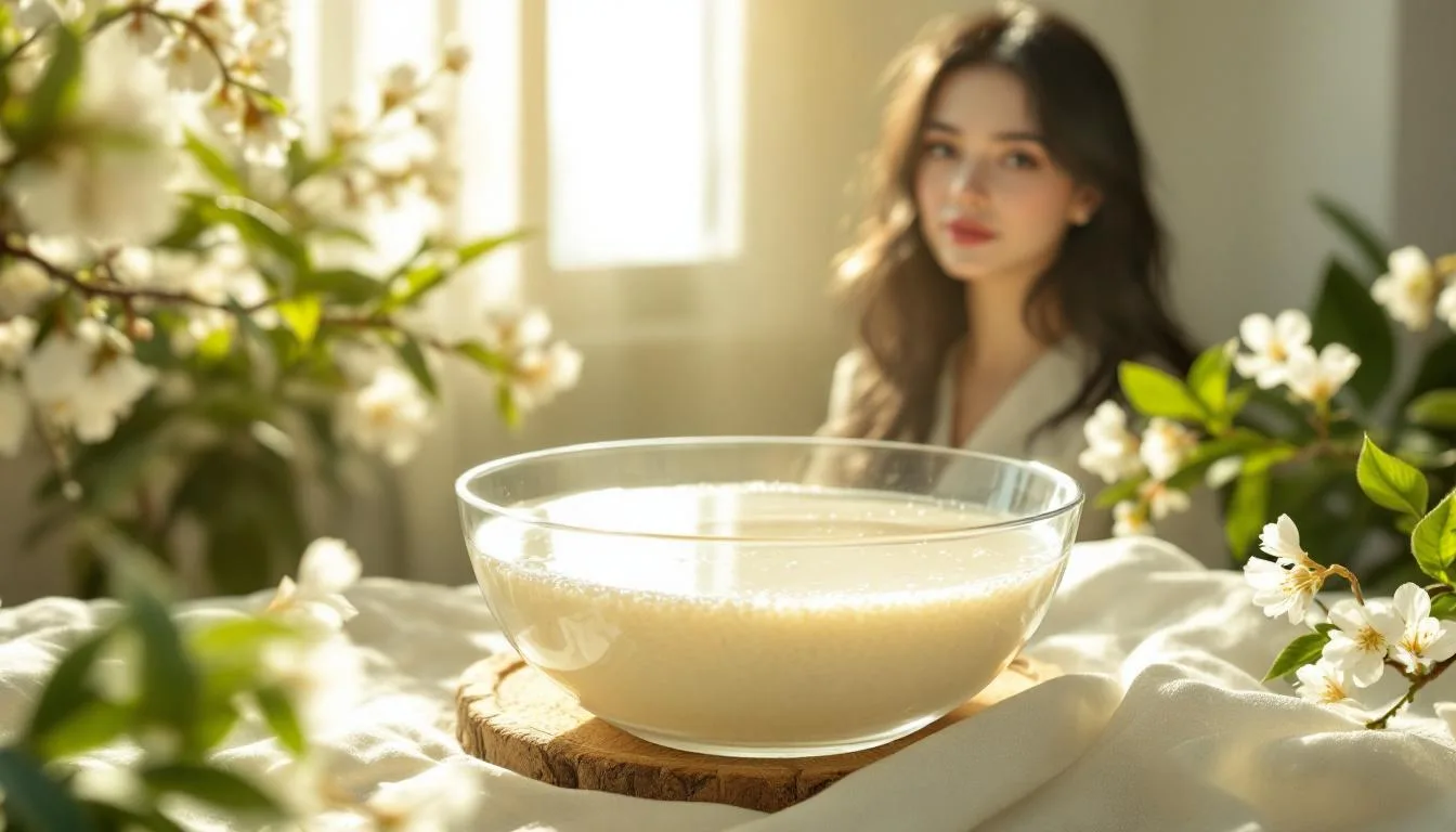 Weder Shampoo noch Spülung: Warum ein Guss mit Reiswasser im März für extremen Glanz sorgt